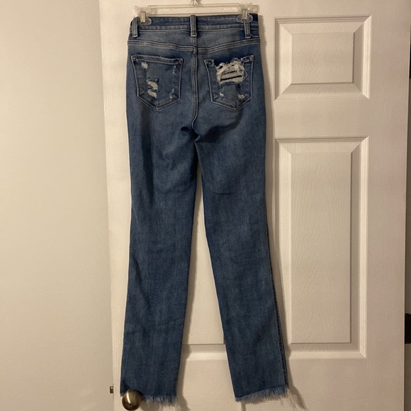 FLYING MONKEY Jeans size 23 Hight Rise Ankle Straight beautiful jeans inseam 30” - Picture 5 of 12